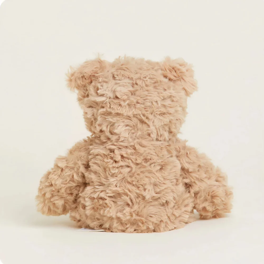 Warmies Brown Curly Bear Junior - Picture 5 of 14